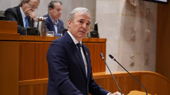 Azcón en una imagen de archivo en el parlamento aragonés Azcón en una imagen de archivo en el parlamento aragonés