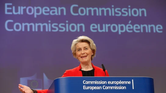 La presidenta de la Comisión Europea, Ursula von der Leyen, en una imagen de archivo. La presidenta de la Comisión Europea, Ursula von der Leyen, en una imagen de archivo.