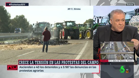 El análisis de Ferreras sobre las protestas del campo: "Las inspecciones, o se aumentan, o a los agricultores les están timando" El análisis de Ferreras sobre las protestas del campo: "Las inspecciones, o se aumentan, o a los agricultores les están timando"