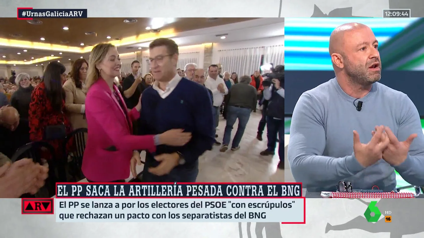 El análisis de Rafa López sobre el vídeo electoral del PP gallego: "Apuntan contra Pontón porque está creciendo" El análisis de Rafa López sobre el vídeo electoral del PP gallego: "Apuntan contra Pontón porque está creciendo"