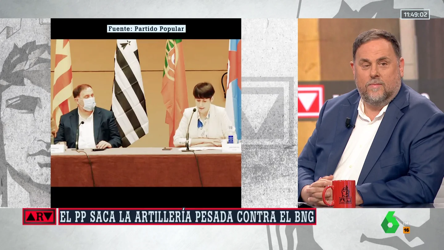 ARV- Reacción de Junqueras al vídeo del PP gallego ARV- Reacción de Junqueras al vídeo del PP gallego
