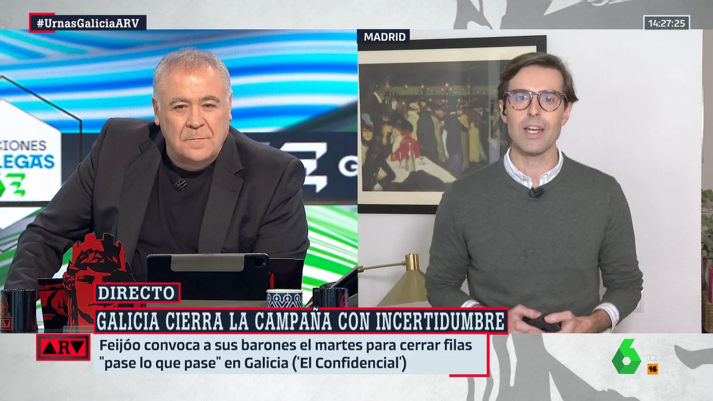 Pablo Montesino, sobre las elecciones gallegas: "Los altos cargos del PP admiten estar al borde un ataque de nervios" Pablo Montesino, sobre las elecciones gallegas: "Los altos cargos del PP admiten estar al borde un ataque de nervios"