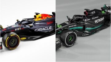 Red Bull y Mercedes
