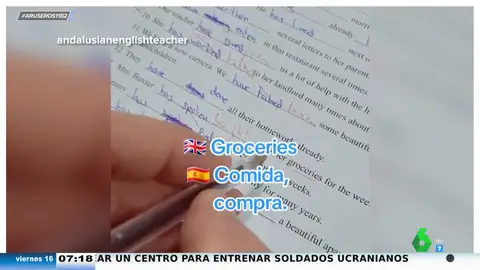 El divertido viral de un profesor de inglés que corrige con acento andaluz a un alumno