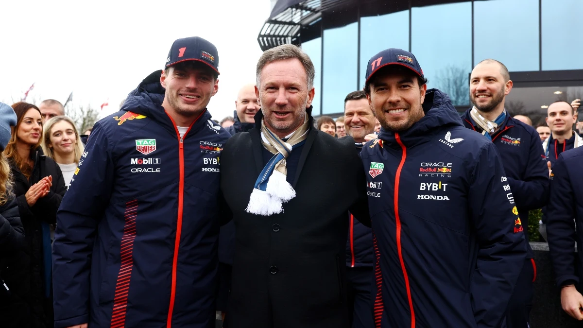 Max Verstappen y Sergio Pérez 