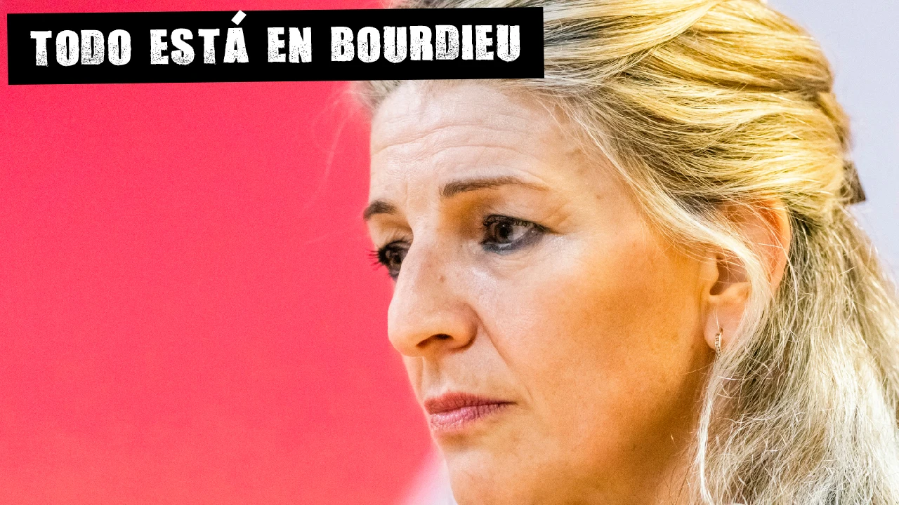 La vicepresidenta segunda y líder de Sumar, Yolanda Díaz, en un acto el 15 de febrero.