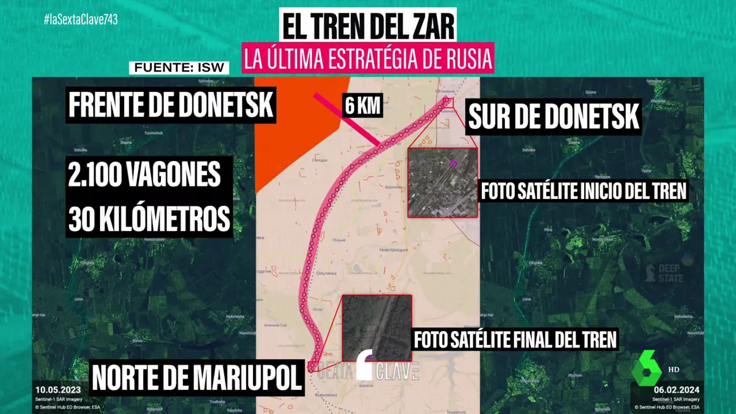 Una impenetrable barrera de 2.100 vagones: la estrategia rusa de desplegar el 'tren del zar' en Ucrania Una impenetrable barrera de 2.100 vagones: la estrategia rusa de desplegar el 'tren del zar' en Ucrania
