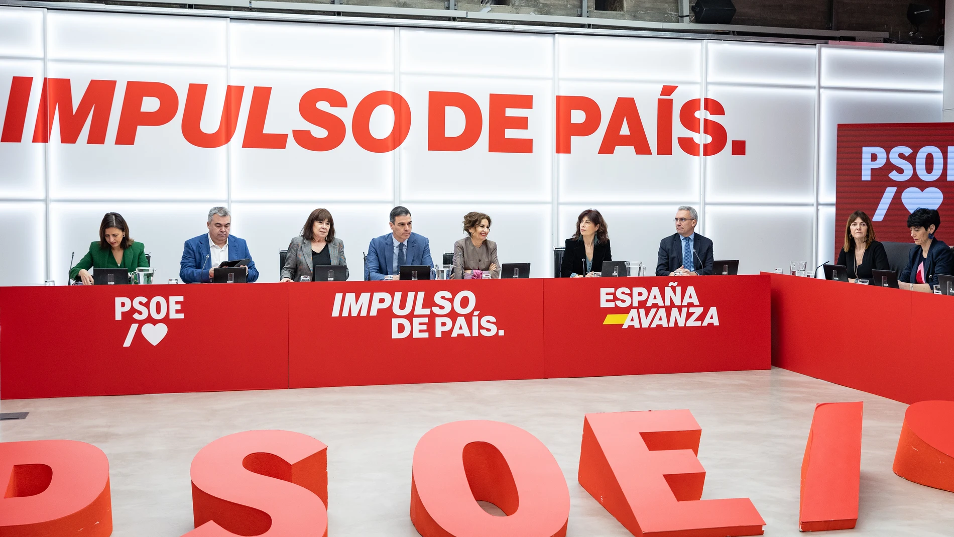 Ejecutiva del PSOE celebrada tras las elecciones en Galicia