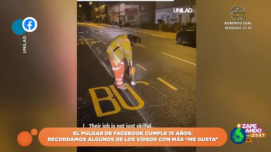 El "hipnótico" vídeo que muestra la precisión de los trabajadores que pintan la calzada El "hipnótico" vídeo que muestra la precisión de los trabajadores que pintan la calzada
