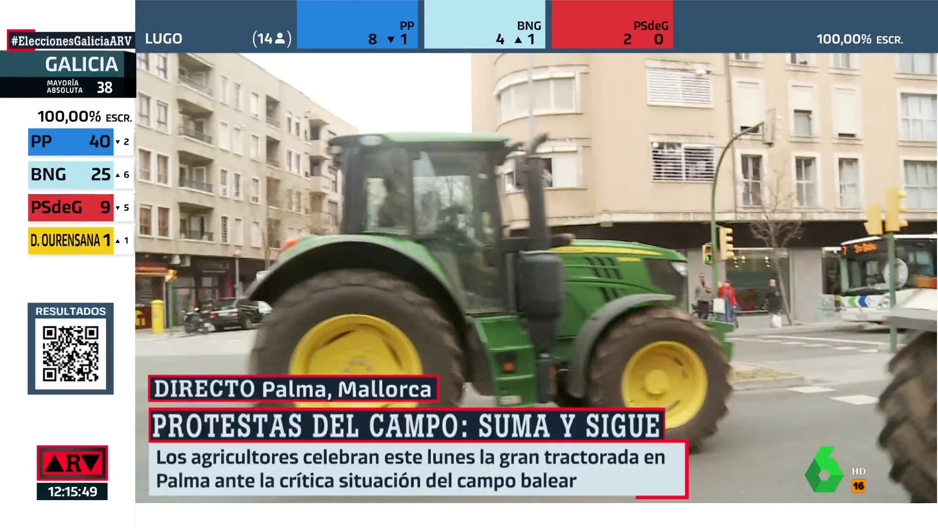 Tractorada en Mallorca en ARV