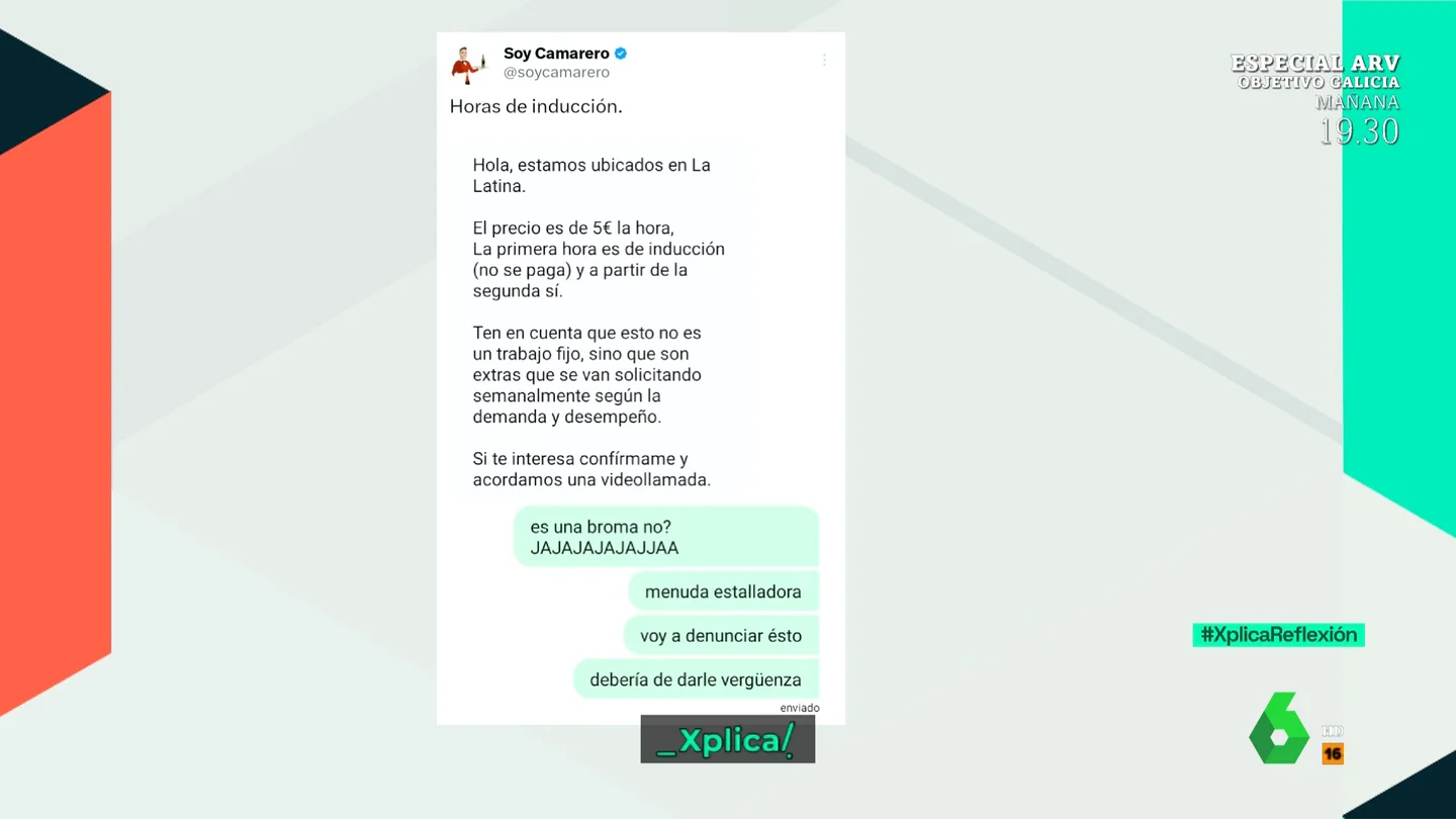 Indignante oferta de empleo Indignante oferta de empleo