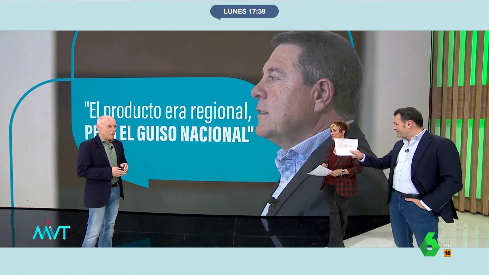 "El producto de estas elecciones era regional, pero el guiso era nacional" o "reflexionar y rectificar para que un ciclo no se convierta en un ciclón" son algunas de las frases usadas por García-Page para definir el resultado electoral en Galicia.