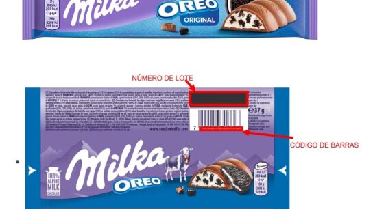 Alerta por la posible presencia de fragmentos de pl&aacute;stico en una barrita de chocolate