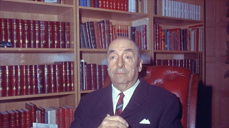 El poeta Pablo Neruda, en una foto de 1971