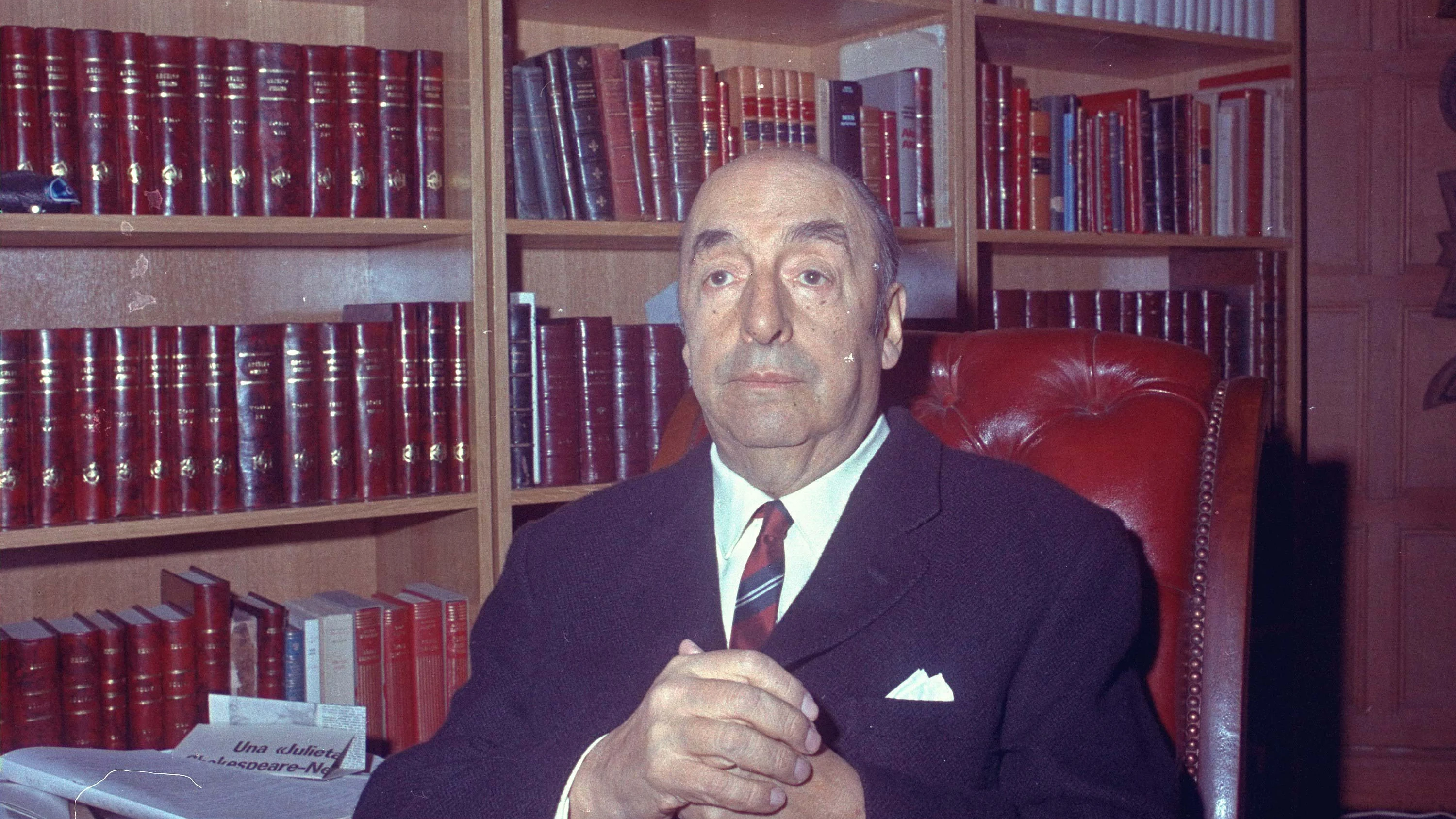 El poeta Pablo Neruda, en una foto de 1971