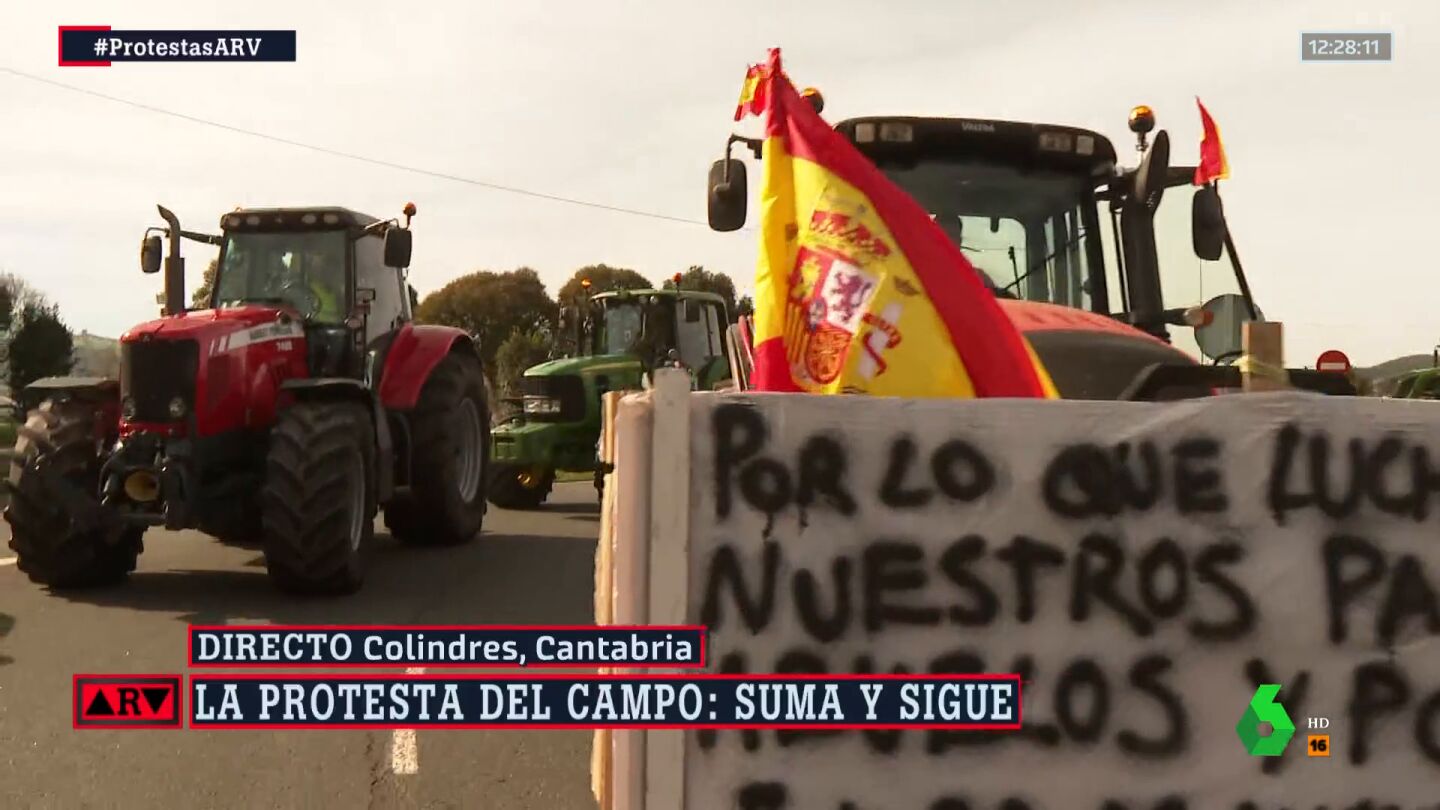 Agricultores se manifiestan en Colindres