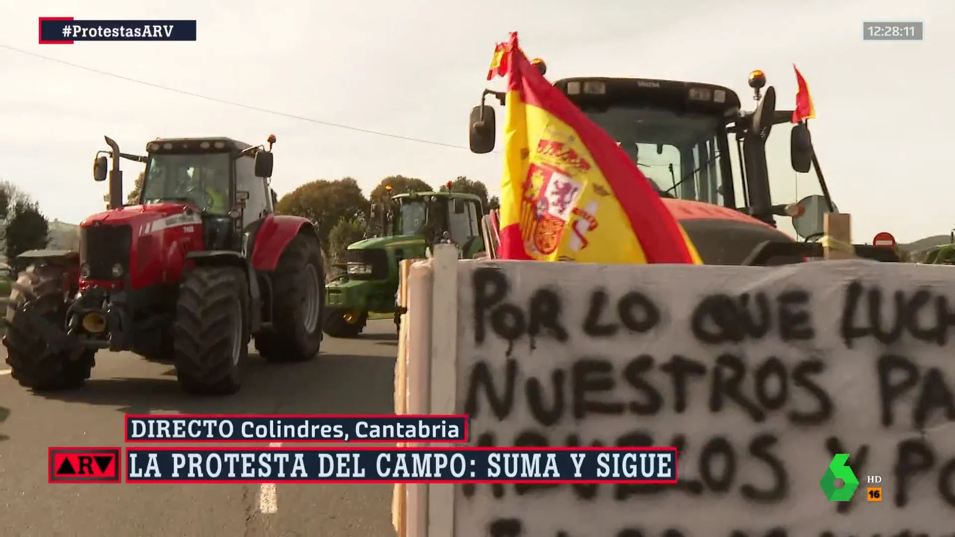 Agricultores se manifiestan en Colindres