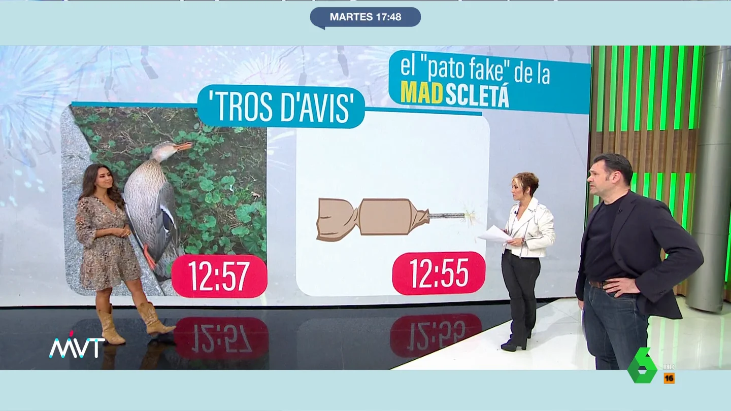 Iñaki López, sobre la mascletá de Madrid: "Es mejor hablar de un pato muerto que de los 45.000 euros que costó la broma" Más Vale Tarde analiza las últimas novedades del pato muerto en la mascletá de Madrid Río, donde un vídeo desmontaría la versión de los animalistas y Más Madrid. La contundente respuesta de Iñaki López a Almeida, en este vídeo.