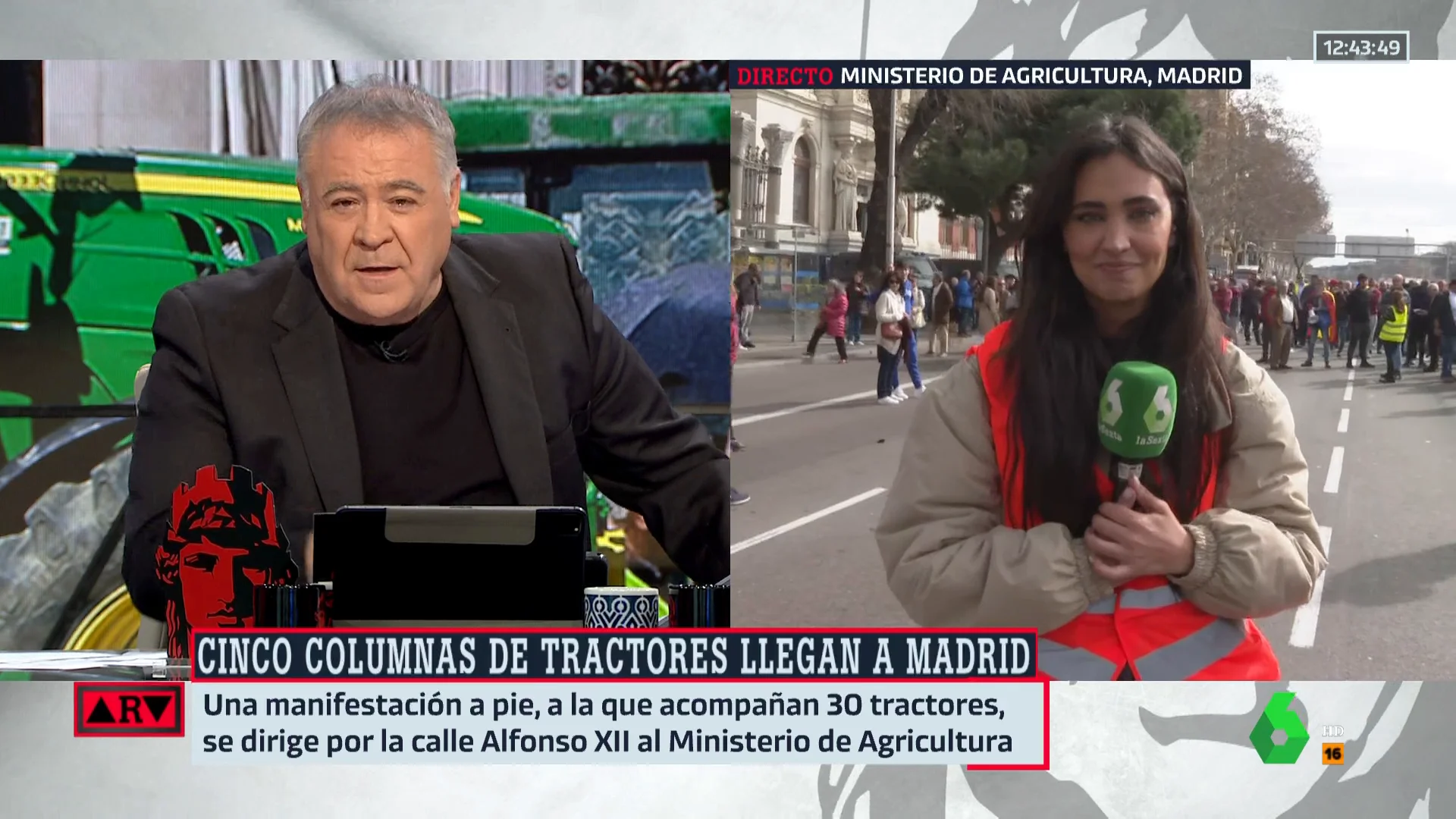 Antonio García Ferreras y María Lamela, en Al Rojo Vivo