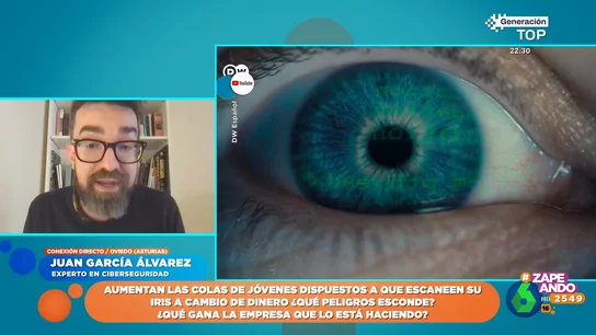Un experto en ciberseguridad, sobre la empresa que escanea los iris a cambio de criptomonedas: "Es bastante opaca" Un experto en ciberseguridad, sobre la empresa que escanea los iris a cambio de criptomonedas: "Es bastante opaca"