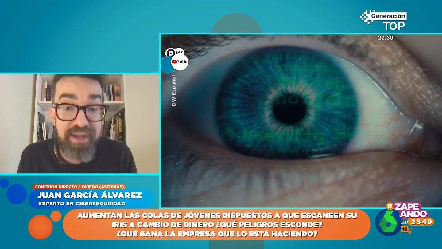 Un experto en ciberseguridad, sobre la empresa que escanea los iris a cambio de criptomonedas: "Es bastante opaca" Un experto en ciberseguridad, sobre la empresa que escanea los iris a cambio de criptomonedas: "Es bastante opaca"