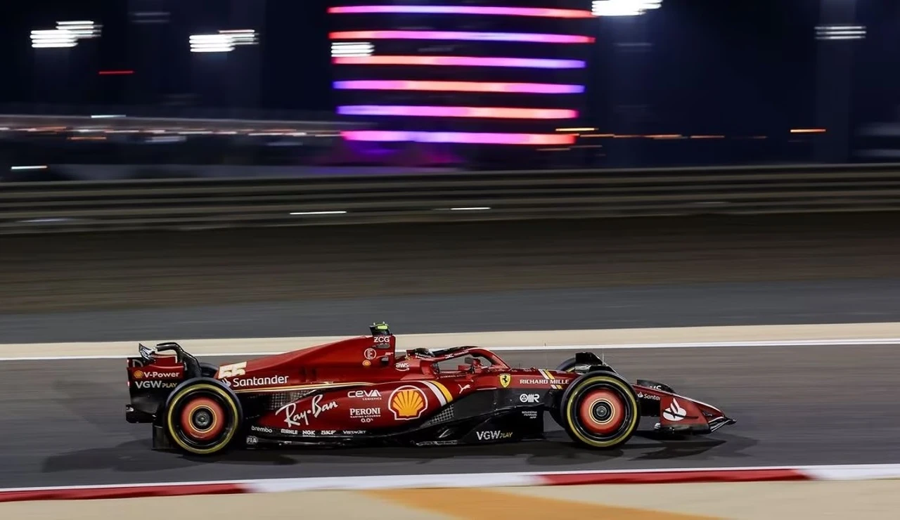 Carlos Sainz saca brillo en la noche de Bahréin al Ferrari SF-24