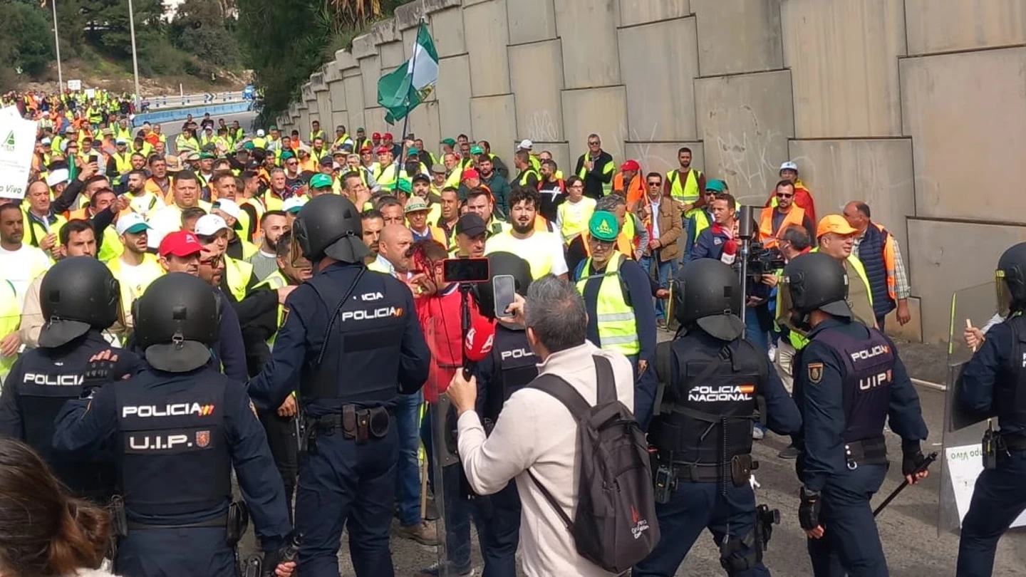 Protesta de Agricultores en Algeciras Protesta de Agricultores en Algeciras