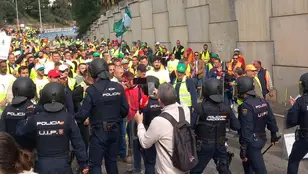 Protesta de Agricultores en Algeciras