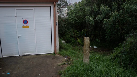 Solar dónde se encontró la maleta con el cadáver de una mujer semidesnuda en su interior, en Vigo. Solar dónde se encontró la maleta con el cadáver de una mujer semidesnuda en su interior, en Vigo.
