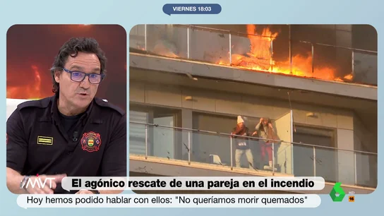 Un bombero explica por qué la pareja salvada in extremis del incendio de Valencia estaba muy abrigada Un bombero explica por qué la pareja salvada in extremis del incendio de Valencia estaba muy abrigada