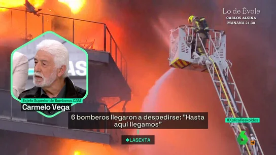Un bombero habla de la actuación de sus compañeros en el incendio de Valencia Un bombero habla de la actuación de sus compañeros en el incendio de Valencia
