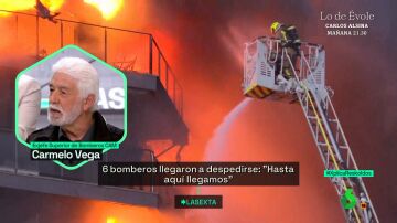 Un bombero habla de la actuación de sus compañeros en el incendio de Valencia