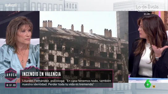 Una psicóloga analiza a los afectados en el incendio de Valencia: "Han perdido su identidad" Una psicóloga analiza a los afectados en el incendio de Valencia: "Han perdido su identidad"