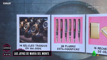 Relojes, carteras de lujo o joyas por valor de 100.000 euros: así es el botín del robo en casa de María del Monte
