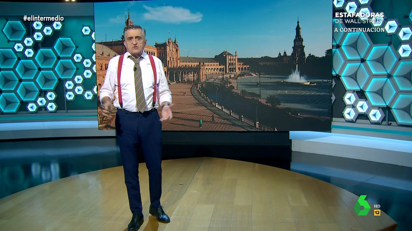 Wyoming, al alcalde de Sevilla sobre cobrar la entrada a la Plaza de España: "El espacio público es de todos los ciudadanos" Wyoming, al alcalde de Sevilla sobre cobrar la entrada a la Plaza de España: "El espacio público es de todos los ciudadanos"