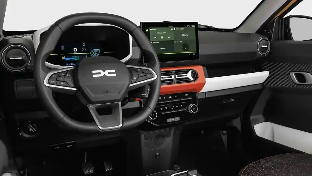 Interior del Dacia Spring 2024