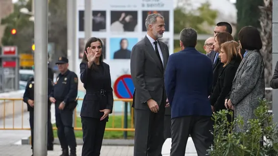 Los reyes Felipe y Letizia, a su llegada al Palau de la Música de València Los reyes Felipe y Letizia, a su llegada al Palau de la Música de València