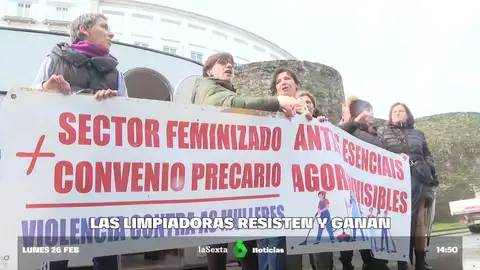 Las limpiadoras de Lugo ganan la batalla y consiguen una subida salarial del 18% hasta 2026
