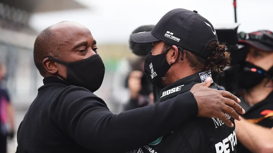 Lewis Hamilton con su padre Anthony Lewis Hamilton con su padre Anthony
