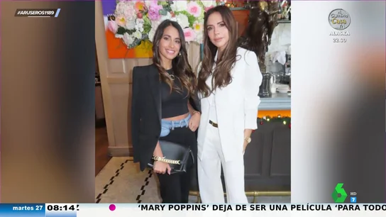 Victoria Beckham felicita a Antonela Rocuzzo por su 35 cumpleaños con esta fotografía de ambas Victoria Beckham felicita a Antonela Rocuzzo por su 35 cumpleaños con esta fotografía de ambas