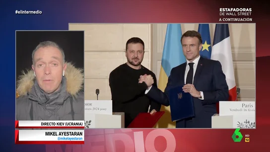 Mikel Ayestaran analiza la evolución de la guerra en Ucrania Mikel Ayestaran analiza en El Intermedio la situación actual en Ucrania, donde las principales preocupaciones se centran en el resultado de las elecciones en EEUU, cuya ayuda es crucial, y que el conflicto en Gaza les haya relegado al segundo plano.