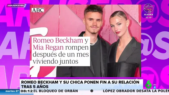 Romeo Beckham y Mia Regan rompen su relación de cinco años un mes después de irse a vivir juntos Romeo Beckham y Mia Regan rompen su relación de cinco años un mes después de irse a vivir juntos