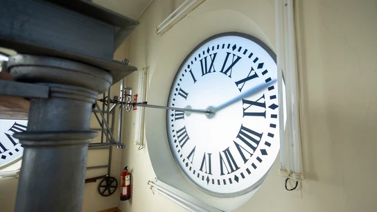El reloj de la Puerta del Sol, en la Real Casa de Correos, a 21 de diciembre de 2023, en Madrid (España). El reloj de la Puerta del Sol, en la Real Casa de Correos, a 21 de diciembre de 2023, en Madrid (España).