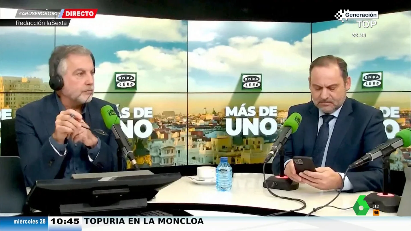 Ábalos con Alsina en Onda Cero Ábalos con Alsina en Onda Cero