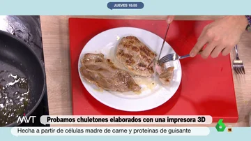 ¿Es más sana la carne sintética o la normal? Pablo Ojeda lo desvela y pone a prueba a Iñaki López y Cristina Pardo