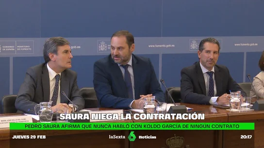 Pedro Saura niega conversaciones con Koldo García sobre contratar a su hermano Joseba en Correos Pedro Saura niega conversaciones con Koldo García sobre contratar a su hermano Joseba en Correos