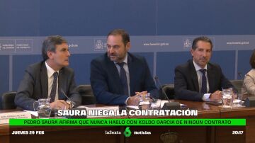 Pedro Saura niega conversaciones con Koldo García sobre contratar a su hermano Joseba en Correos