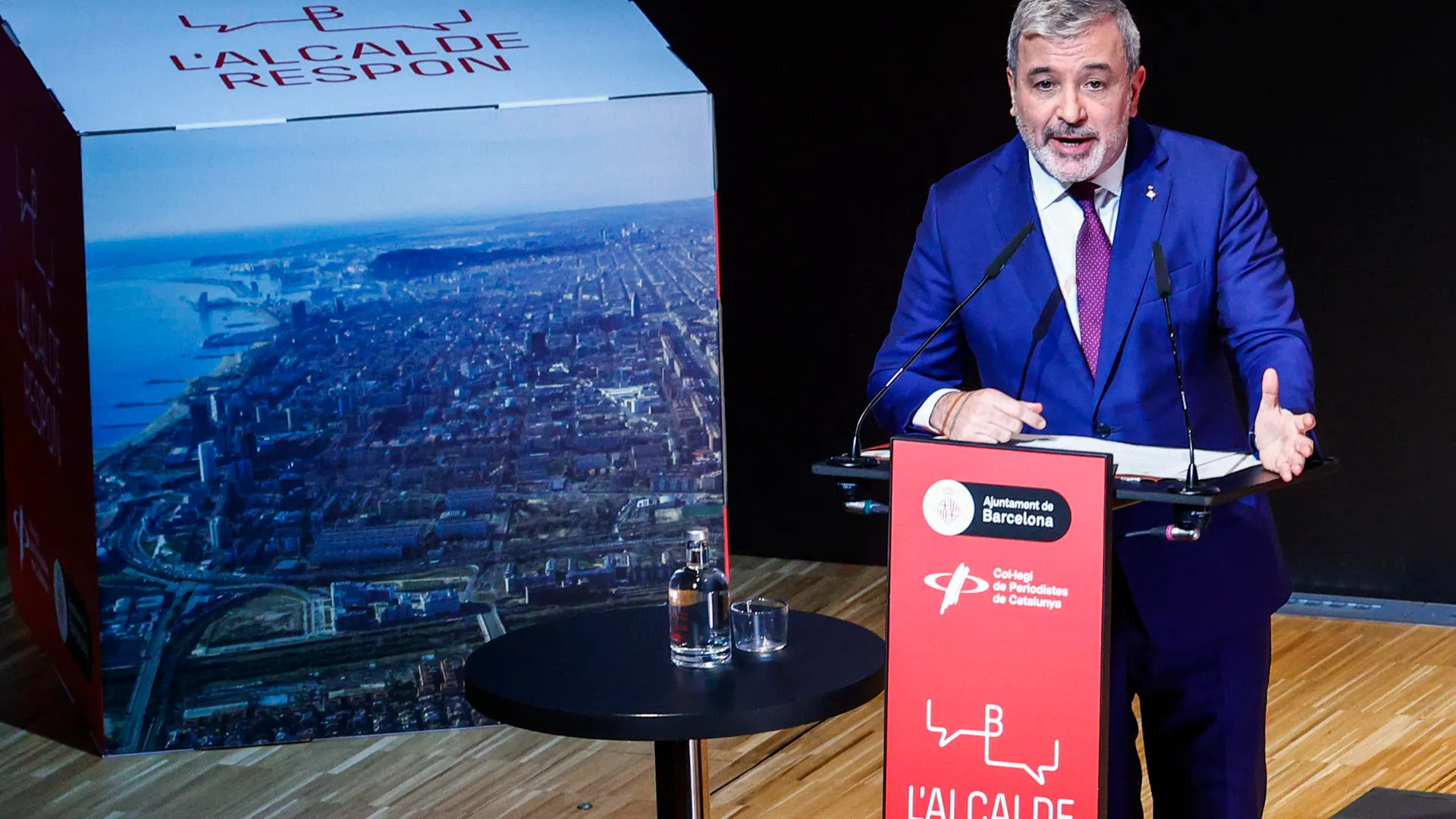 El alcalde de Barcelona, Jaume Collboni, en un acto El alcalde de Barcelona, Jaume Collboni, en un acto
