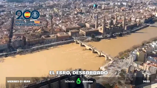imponente crecida Ebro imponente crecida Ebro