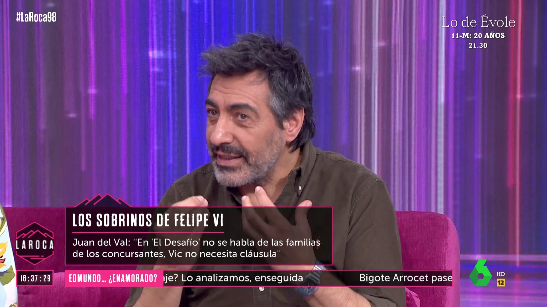 Juan del Val, sobre la evolución de Victoria Federica Juan del Val, sobre la evolución de Victoria Federica